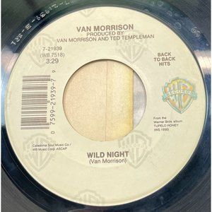 Van Morrison Wild Night / Blue Money 45 RPM Record Warner Brothers 21939